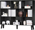 YAHARBO 10 Cube Large Bookshelf, 3 Tier Bookcase by YAHARBO