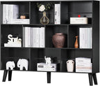 YAHARBO 10 Cube Large Bookshelf, 3 Tier Bookcase by YAHARBO