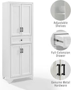 Crosley Furniture Tara 3-Piece Modern Farmhouse Sideboard Buffet Cabinet and - Image 7