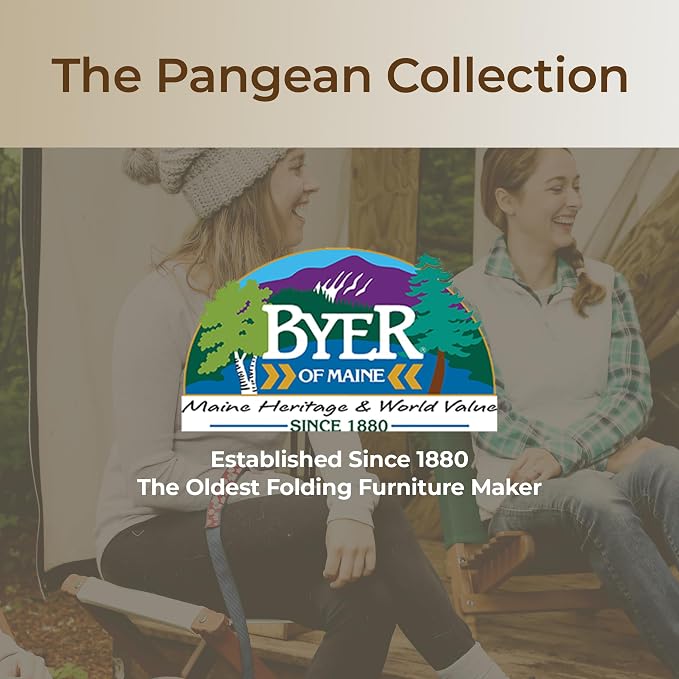 BYER OF MAINE Pangean Folding Stool – Canvas Camp & Wood Camp Stool - Image 9