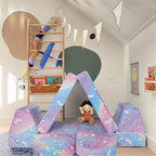 MeMoreCool Kids Modular Play Couch, 8-Piece Foam Toddler Couch Set - Image 2
