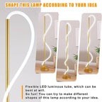 Modern LED Gold Floor Lamp, 3-Level Dimmable Flexible DIY Modeling Tall - Image 3