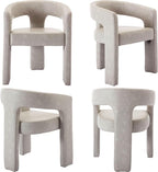 BESTANO Set of 3 Modern PU Leather Upholstered Dining Chairs - Image 7