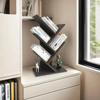 Godferyxin Book Tree Bookshelf, 5-Tier Wood Bookshelf Tree Bookcase - Image 7