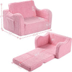 MOMCAYWEX Kids Sofa, 2-in-1 Flip-Out Foam Couch - Image 3