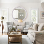 30 Inch Rustic Farmhouse Round Mirror - Image 5
