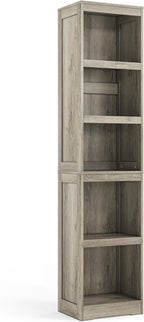 LINSY HOME 5-Shelf Bookcase, Narrow Bookshelves Floor Standing Storage Shelves - Image 8