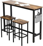 Finnhomy 52.7" Industrial Bar Table Set by Finnhomy