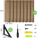 Fixwal Shelves for Room Wall, Width 4.75in Rustic Wood Wall Storage, Floating - Image 4