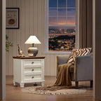 SAVOR LIFE Farmhouse Nightstand - Image 3