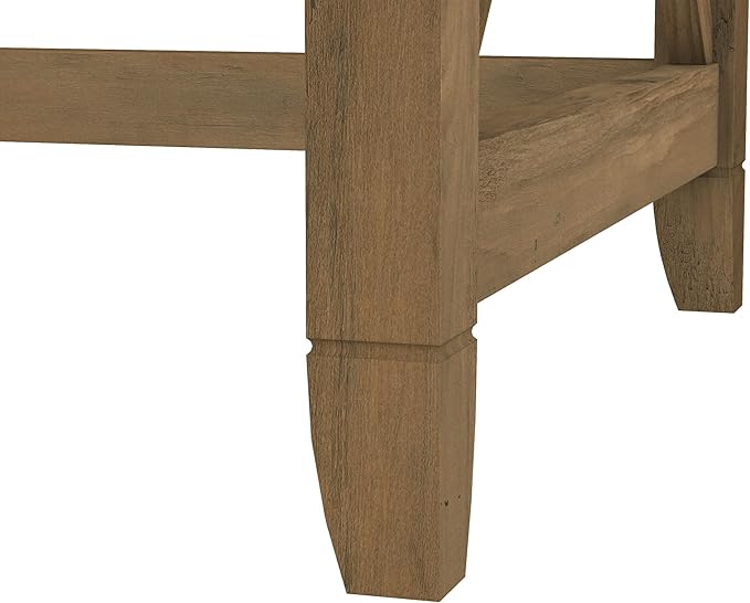 Bush Home Key West 48W Writing Desk in Reclaimed Pine - Image 6