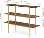 LumFurn Glass Console Table for Living Room, Foyer & Entryway, L41 x W14 x H31 - Image 2