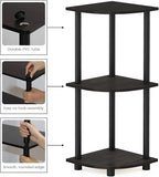 Furinno TURN-N-TUBE Corner Shelf, 3-Tier Corner Bookshelf, Display Storage - Image 4