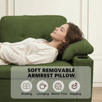 KCGKCG 93" L Shaped Sleeper Sofa Bed, Pull Out Couch Bed - Image 7