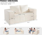 Modular Sectional Sofa 2 Seater Loveseat Modular Couch - Image 2