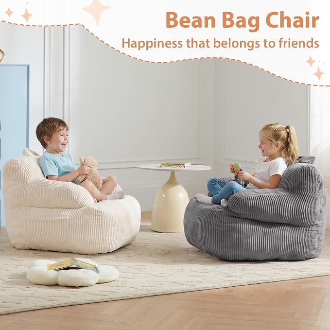 Bean Bag Chairs for Kids with Armrests, Comfy Kids Bean Bag Chair, Stuffed - Image 6