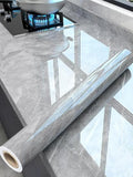 Marble Contact Paper 15.7" x 393" Grey Wallpaper Marble Peel and Stick Wallpaper by Unknown
