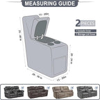 ANARACHON Leather Look Recliner Console Cover - Image 3