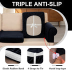 UNBBRRL 10 Pieces Stretch Sofa Cushion Covers - Image 3