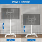 Mobile TV Cart Rolling TV Stand - Image 4