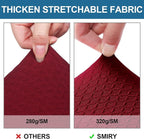 Smiry Waterproof Seat Covers for Dining Room Chairs Set of 4, Stretch Jacquard - Image 4