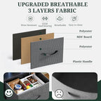 5-Drawer Dresser for Bedroom, Anti-Tip Wide Storage Organizer Fabric Chest of - Image 6