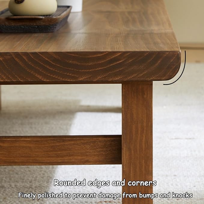 Japanese-Style Tea Table, Tatami Coffee Table, Floor-Standing Shrine Base - Image 3