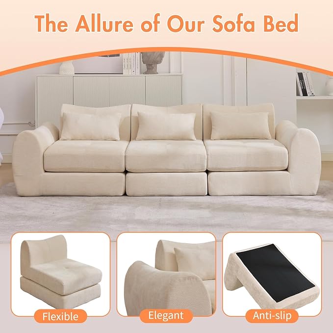 102" Modular Sectional Boneless Couch - Image 4