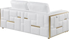 Blackjack Furniture Catania Modern Top Grain Italian Leather Sofa Set - Image 17