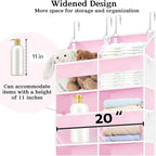 Ofiray-home Pink Over The Door Organizer 5 Tiers, Extra Large Behind Door - Image 4