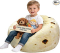 Lukeight Burrito Stuffed Animals Storage Bean Bag Chair Cover by Lukeight