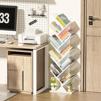 SHEEPAM 10 Tier Tree Book Shelf, Floor Standing Wood Bookshelf - Image 6