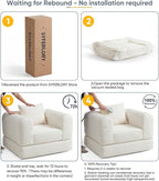 SYFERLORY Versatile 2 in1 Armchair Accent Chair Couch Convertible Boneless - Image 7