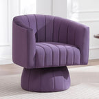 Swivel Accent Barrel Chair Set of 2, Cute Comfy Small Round 360° Arm Chair - Image 7