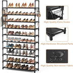 VTRIN 10 Tier Shoe Rack Tall Large Capacity Wide Shoe Organizer - Image 4