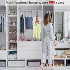 12 Pack Space Saving Hangers for Clothes, Sturdy Metal Hangers Heavy Duty Magic - Image 5