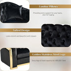 DAMAIFROM Mid Century Modern Chesterfield Sofa Couch, 3 Seat Tufted Sofas - Image 3