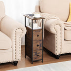 LOAKEKEL Narrow End Tables Living Room Set of 2 - Image 2