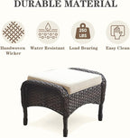 Belord 6 Pieces Wicker Patio Conversation Sets - Image 6