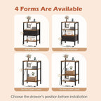 SUPERJARE Nightstand Set of 2, Bed Side Tables - Image 5