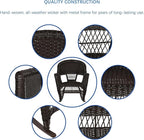 Jeco Set of 2 Wicker Rocker Chairs - Image 7
