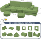 Edbuosy 22Pcs Modular Kids Play Couch - Image 2