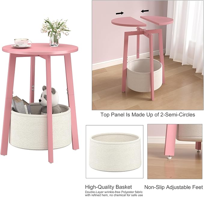 sthmec Small Round Side End Table - Image 7
