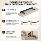 Fun Memories 60Inch Long Floating Shelves, 8 Inch Deep Shelves - Image 5