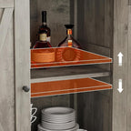 GarveeHome Small Storage Cabinet, Farmhouse Sideboard Buffet Cabinet - Image 4