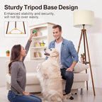 OUTON Wood Tripod Floor Lamp - Image 6