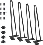 SMARTSTANDARD 14 Inch Heavy Duty Hairpin Furniture Legs, Metal Home DIY Projects by SMARTSTANDARD