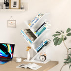 SHEEPAM 5 Tier Tree Book Shelf, Small Desktop Bookshelf - Image 4