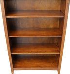 Solid Wood Bookcase 48" High, Adjustable Shelves, Parawood Construction - Image 10