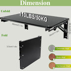 Wooden Folding Shelf Wall Mounted - Image 3